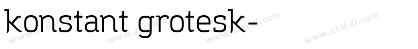 konstant grotesk字体转换